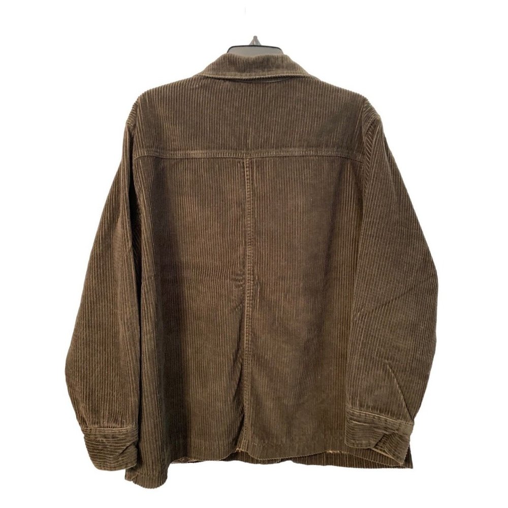 Billblass Jeans Ladies Brown Paisley Lined Corduroy Jacket Size Large - Picture 2 of 5